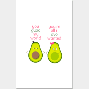 Avocado Pun Couple Love Shirt Posters and Art